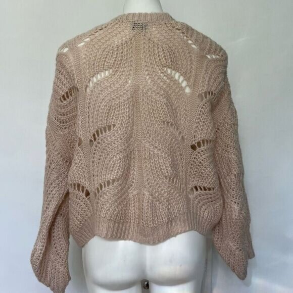 Silverflint Open Knit Puff sleeve cardigan - Picture 4 of 6
